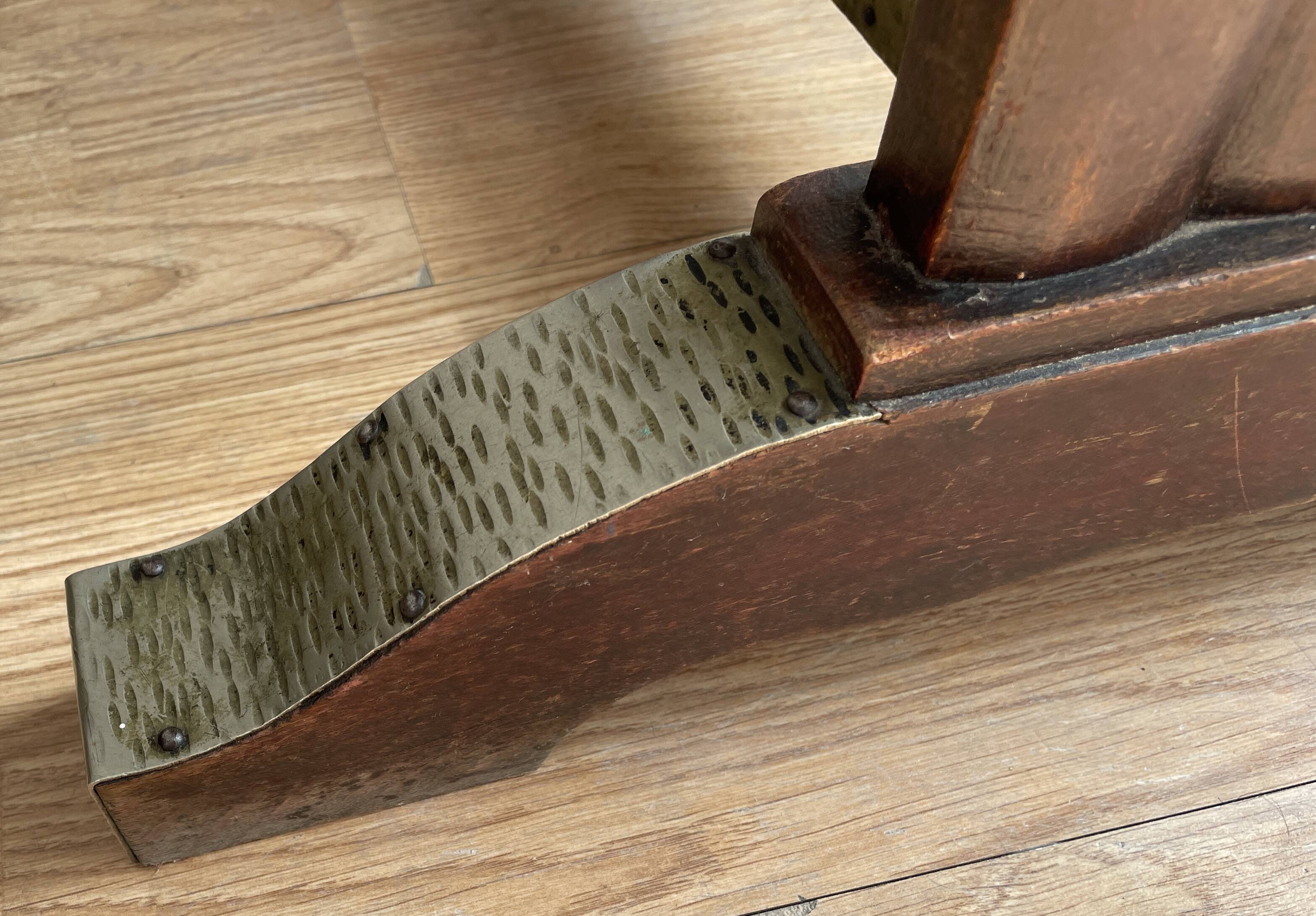 Bistro table in wood formica and zinc 1930s