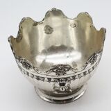 Silver metal ice bucket