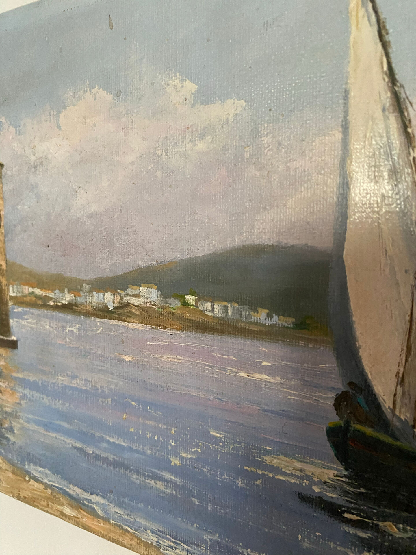 Peinture sur toile "Port de Collioure"