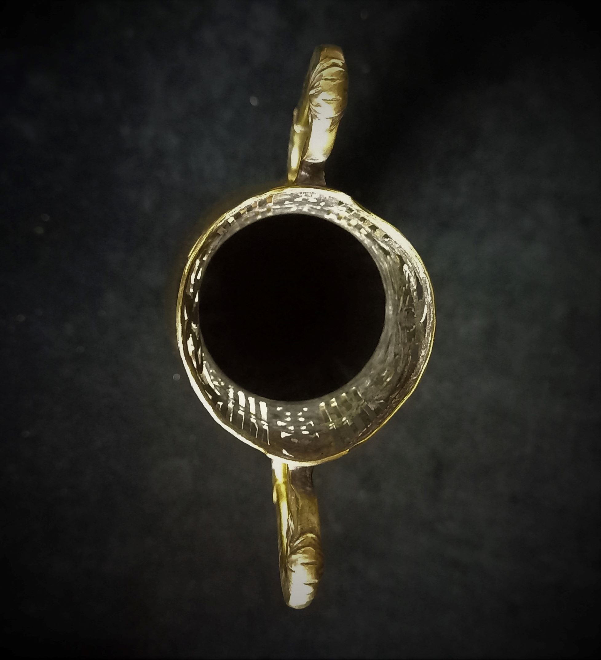 WMF Art Nouveau brass vase