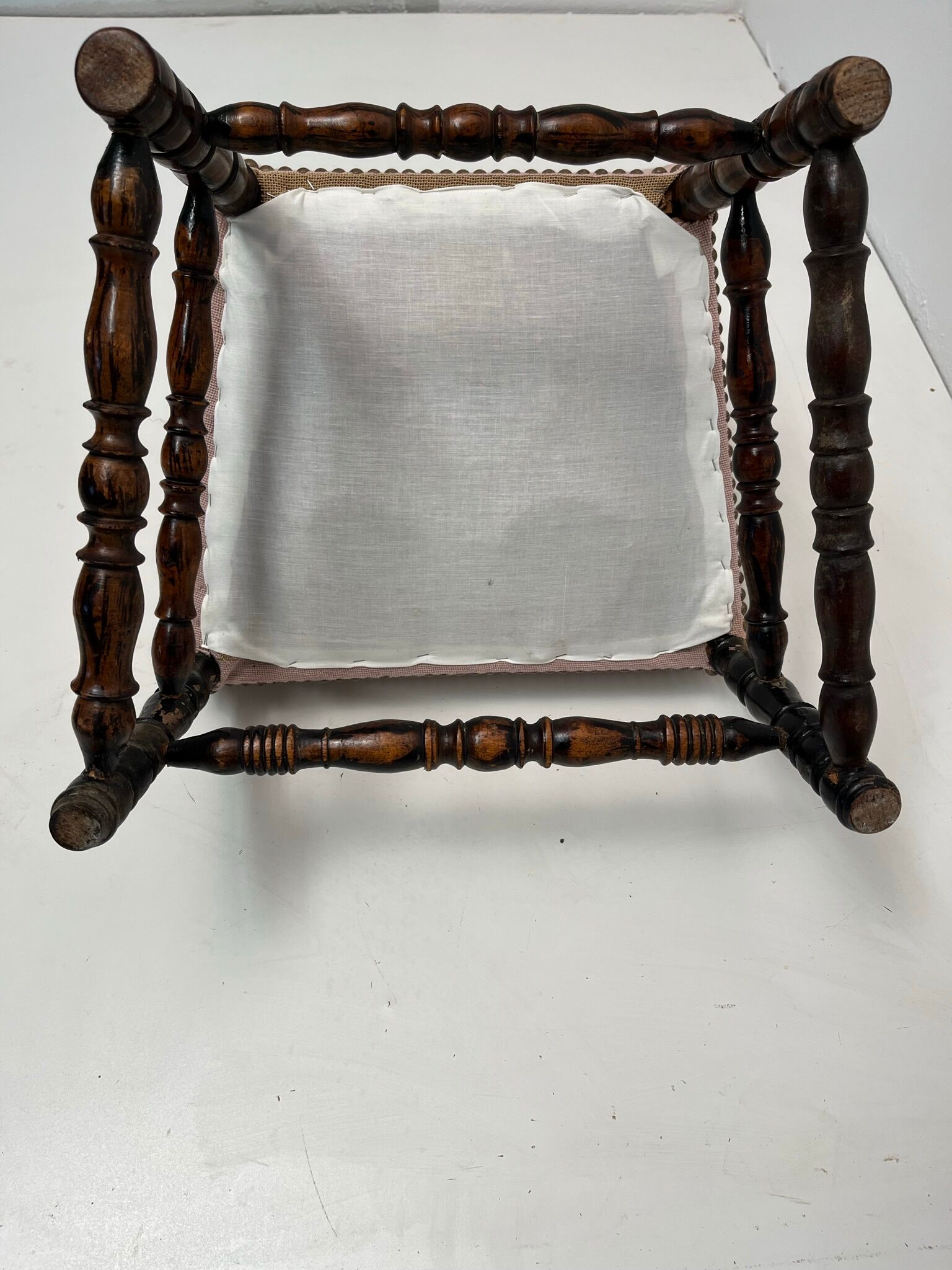 Children's chair Napoleon III wood turned vintage