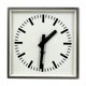 Industrial Square Railway Clock from Pragotron 1970s