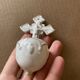 Small antique porcelain wall stoup