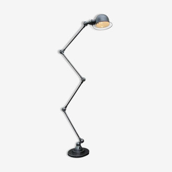 Vintage Jielde Industrial Graphite Lamp 4 arms by Jean Louis Domecq France 1960s