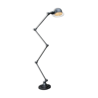 Vintage Jielde Industrial Graphite Lamp 4 arms by Jean Louis Domecq France 1960s
