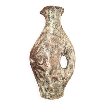 Brutalist ceramic vase pitcher