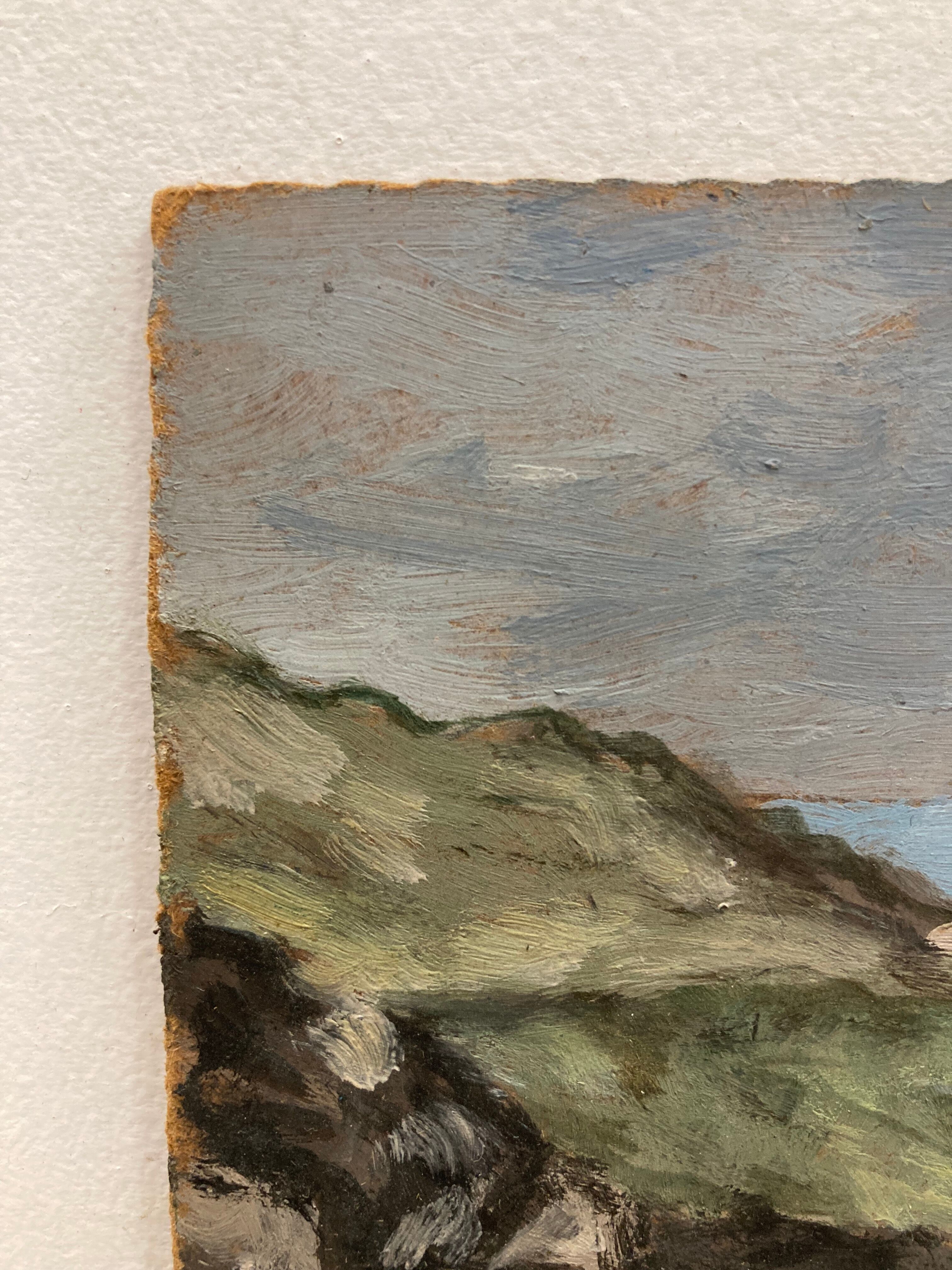 Vintage landscape painting