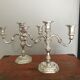 Pair of silver candlesticks.W.Germany.