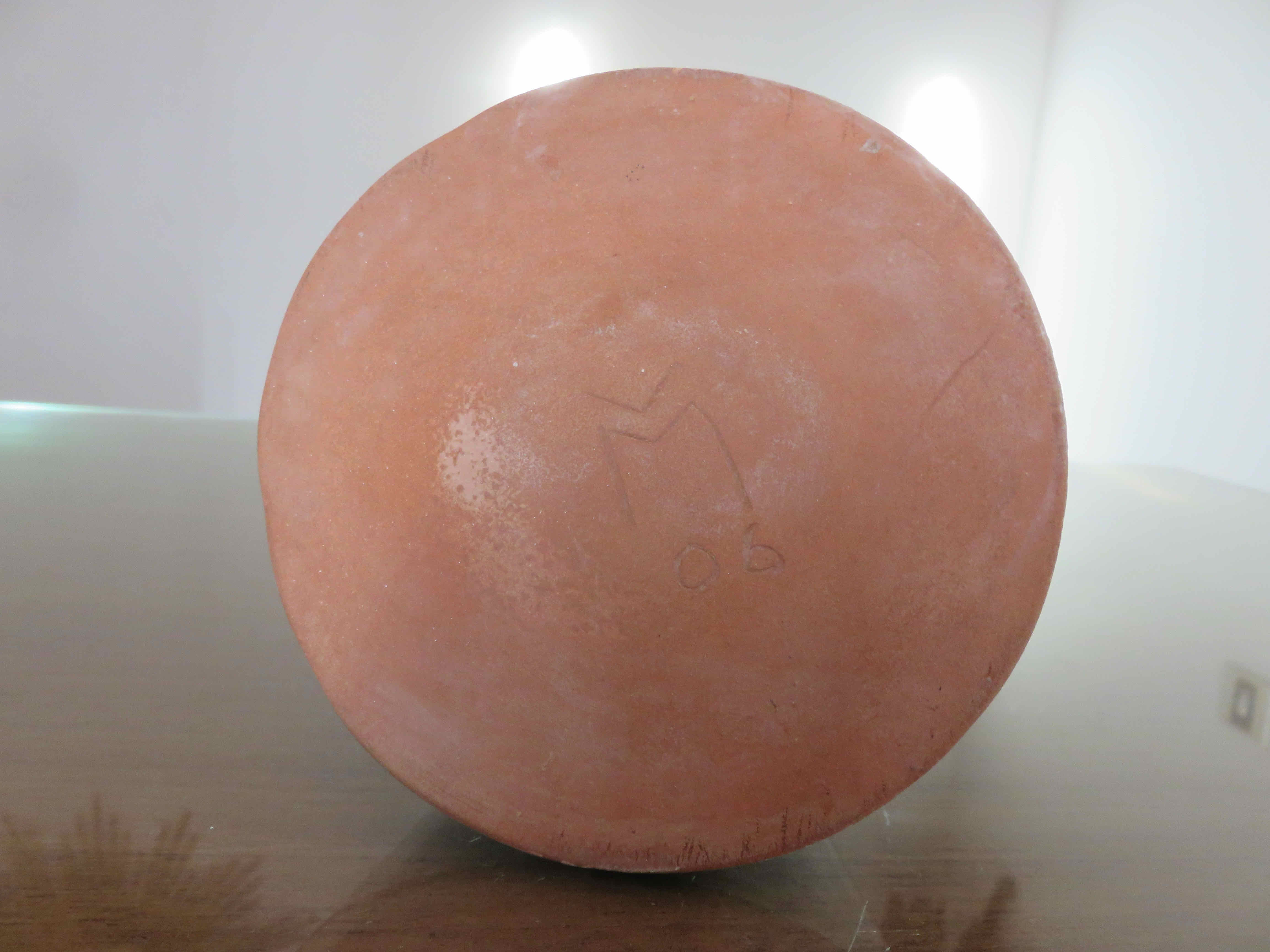 Vase en céramique dans les tons verts