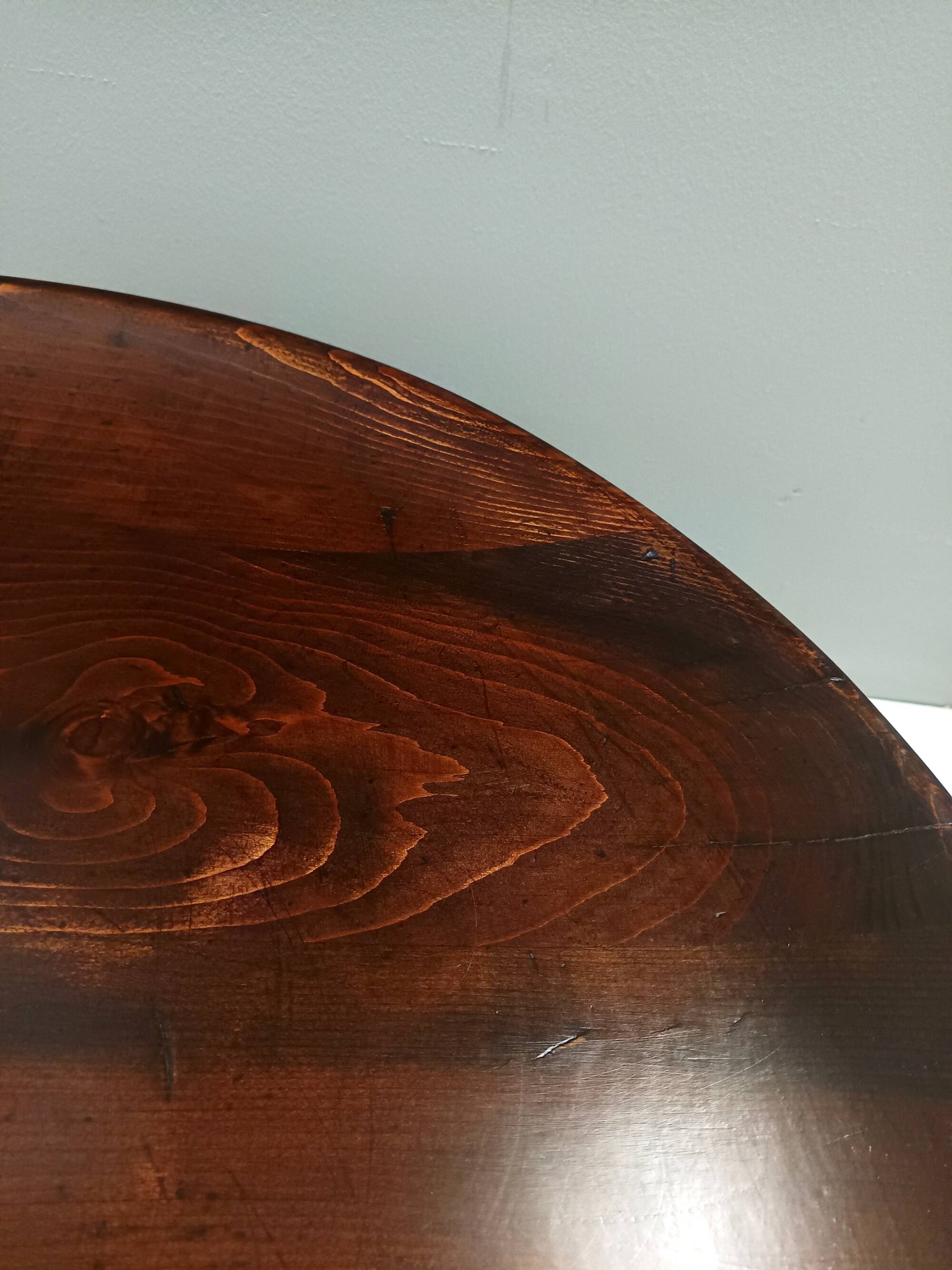 Brutalist Round Beech Coffee Table