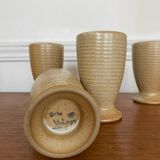 5 gobelets en grès du Marais
