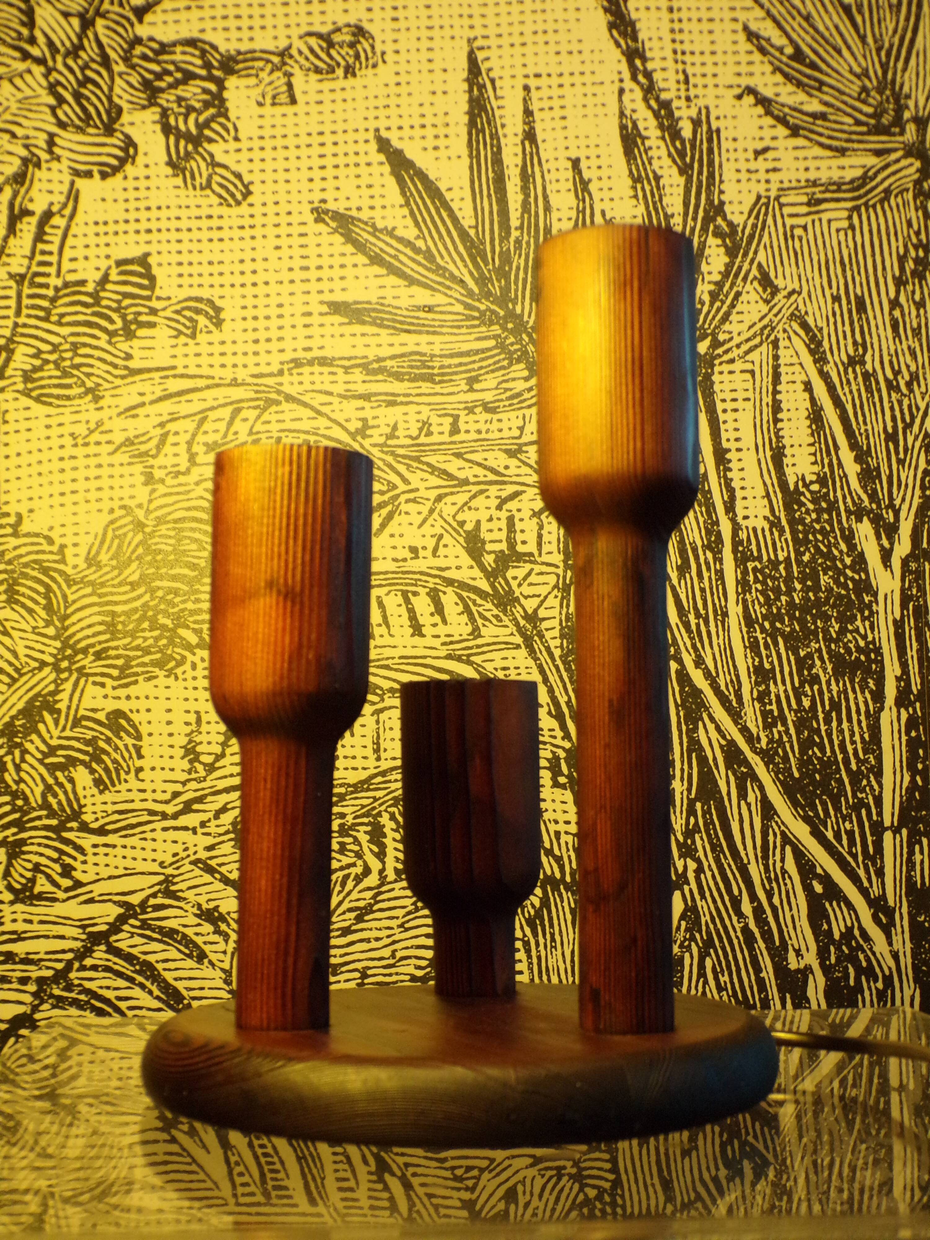 Temde Leuchten lamp in blackened pine