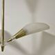 Vintage chandelier with plexiglass and brass cones