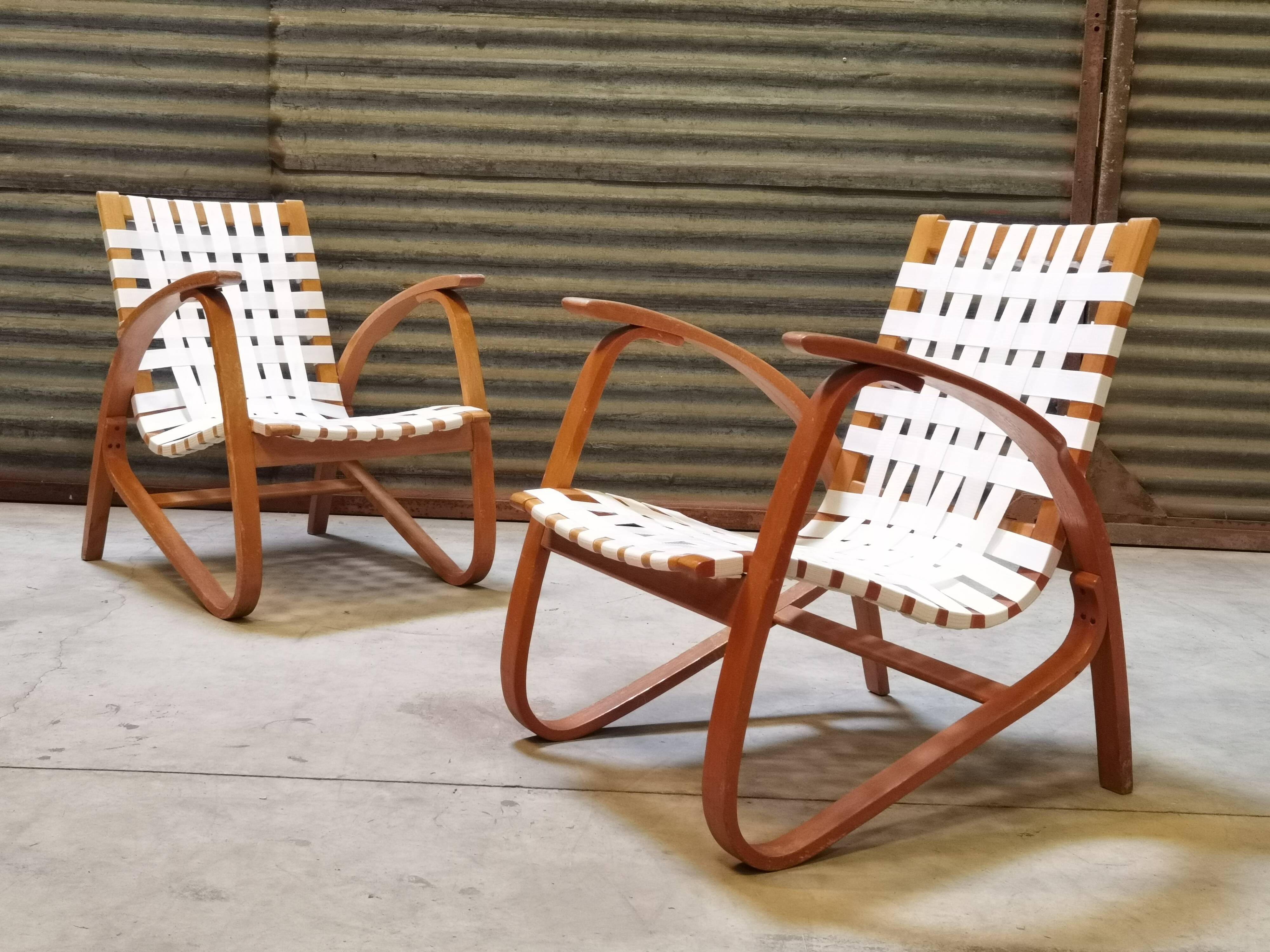 Paire de fauteuils par Jan Vanek pour Up Zavody 1930