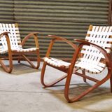 Pair of armchairs by Jan Vanek for Up Zavody 1930