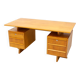 Bureau en bois de hêtre du milieu du siècle, années 1970, Tchécoslovaquie