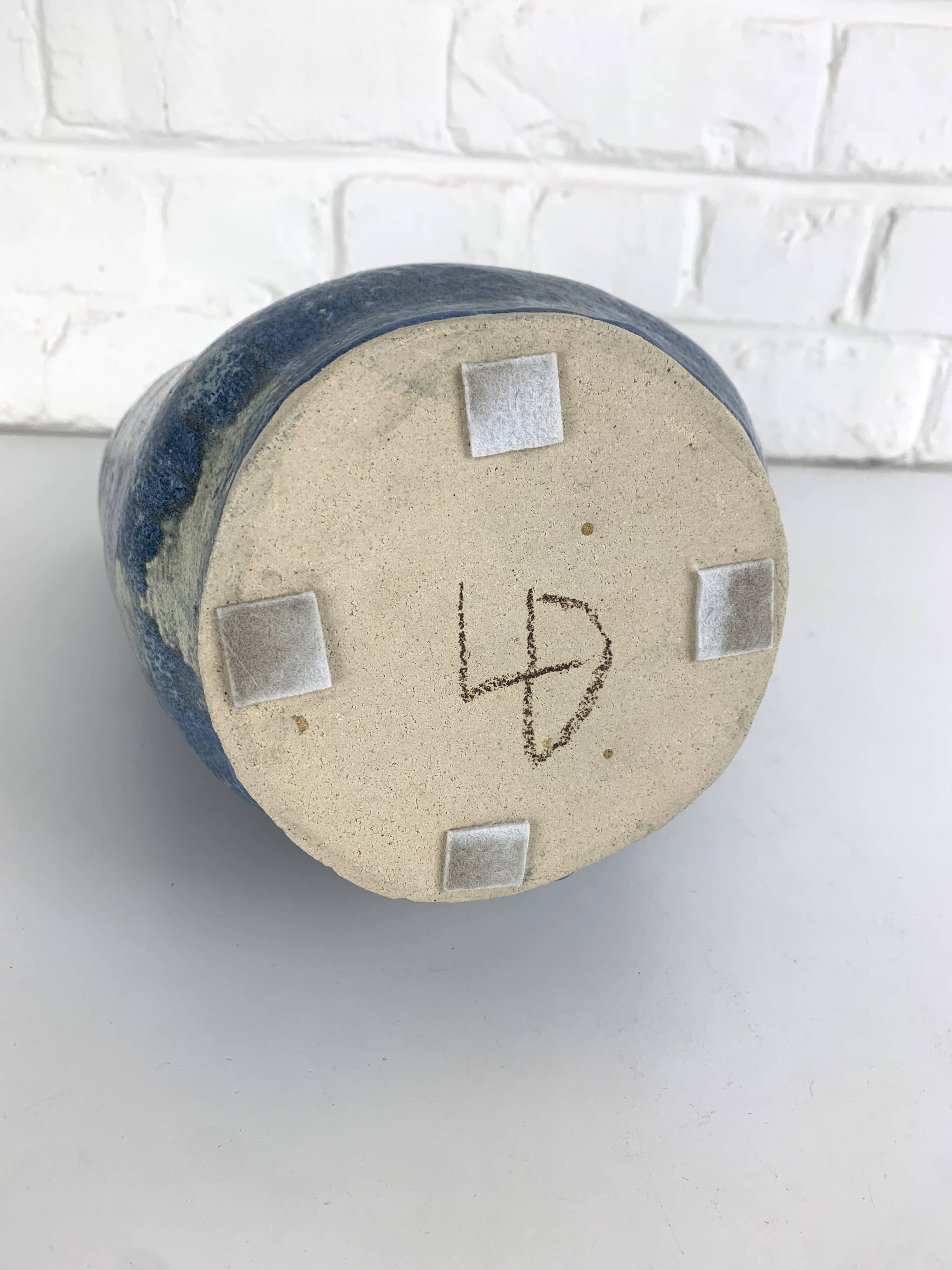 Sculptural ceramic vase by Dale, Denmark, 1970s
