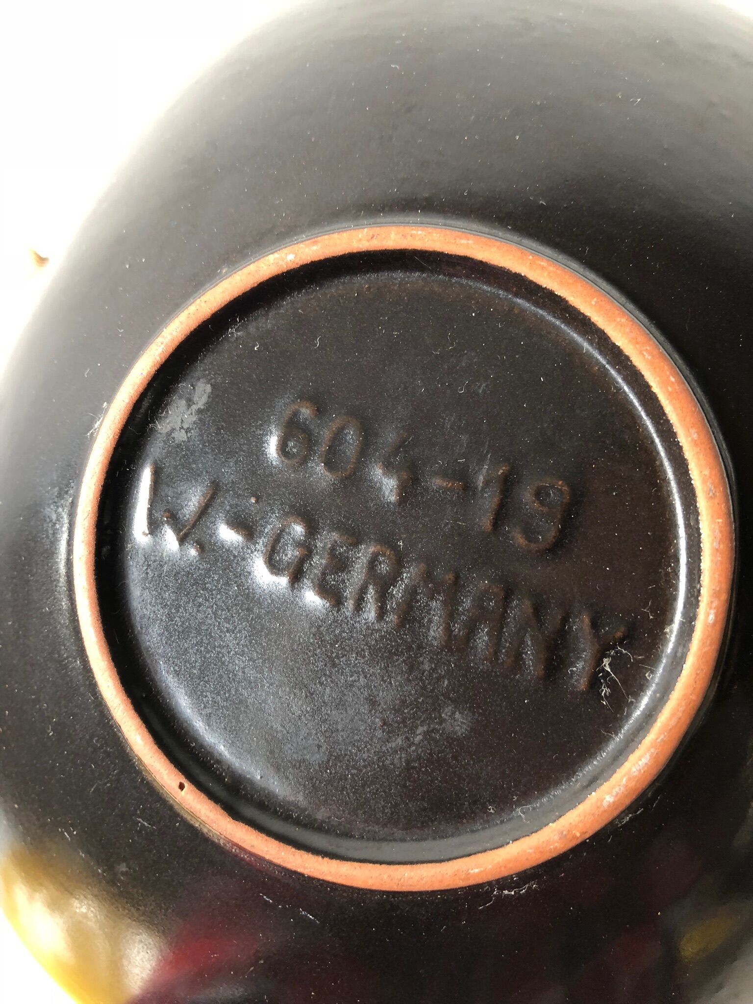 Ceramic vintage trinket bowl WestGermany