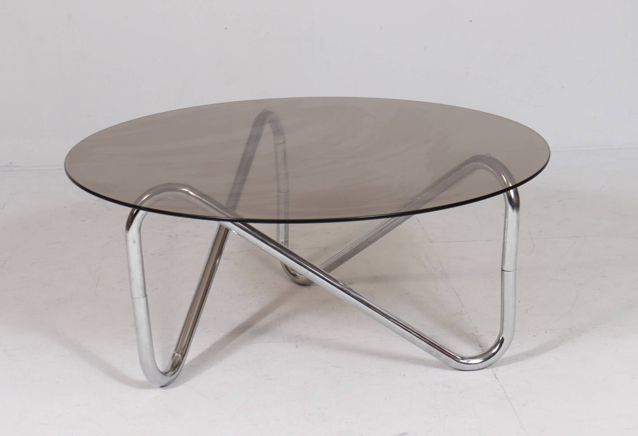 French tubular steel coffee table/coffee table, 1970s
