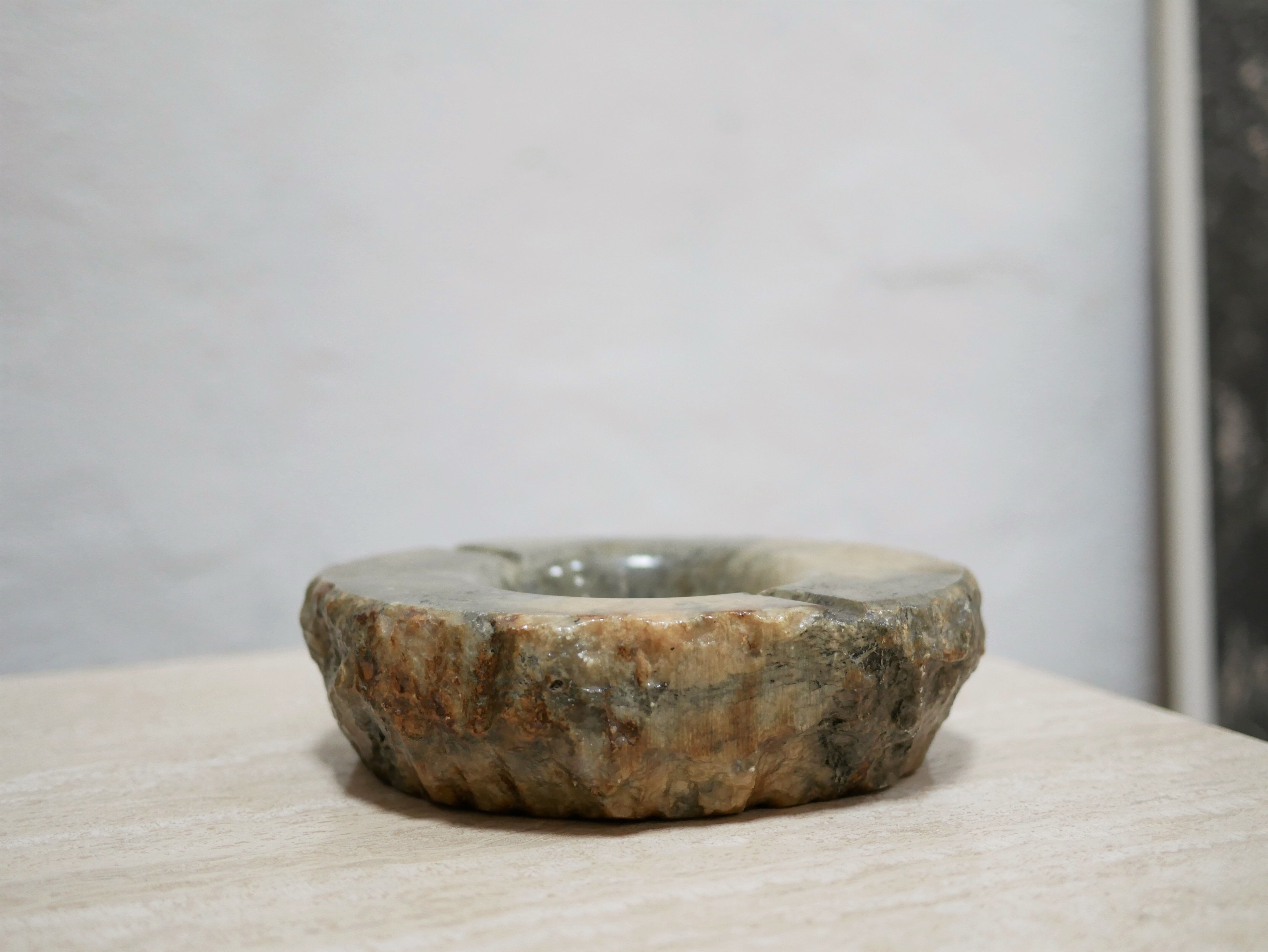 Cendrier vintage en albâtre, Italie