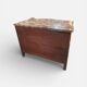 Louis XV period commode with violet wood veneer.