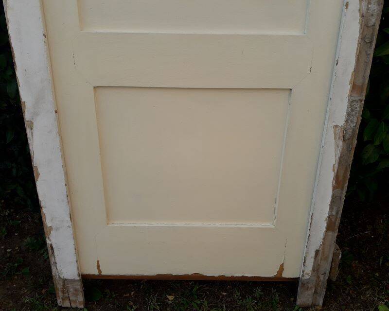 Haussmannian wardrobe door 82.5x261.5cm antique with frame