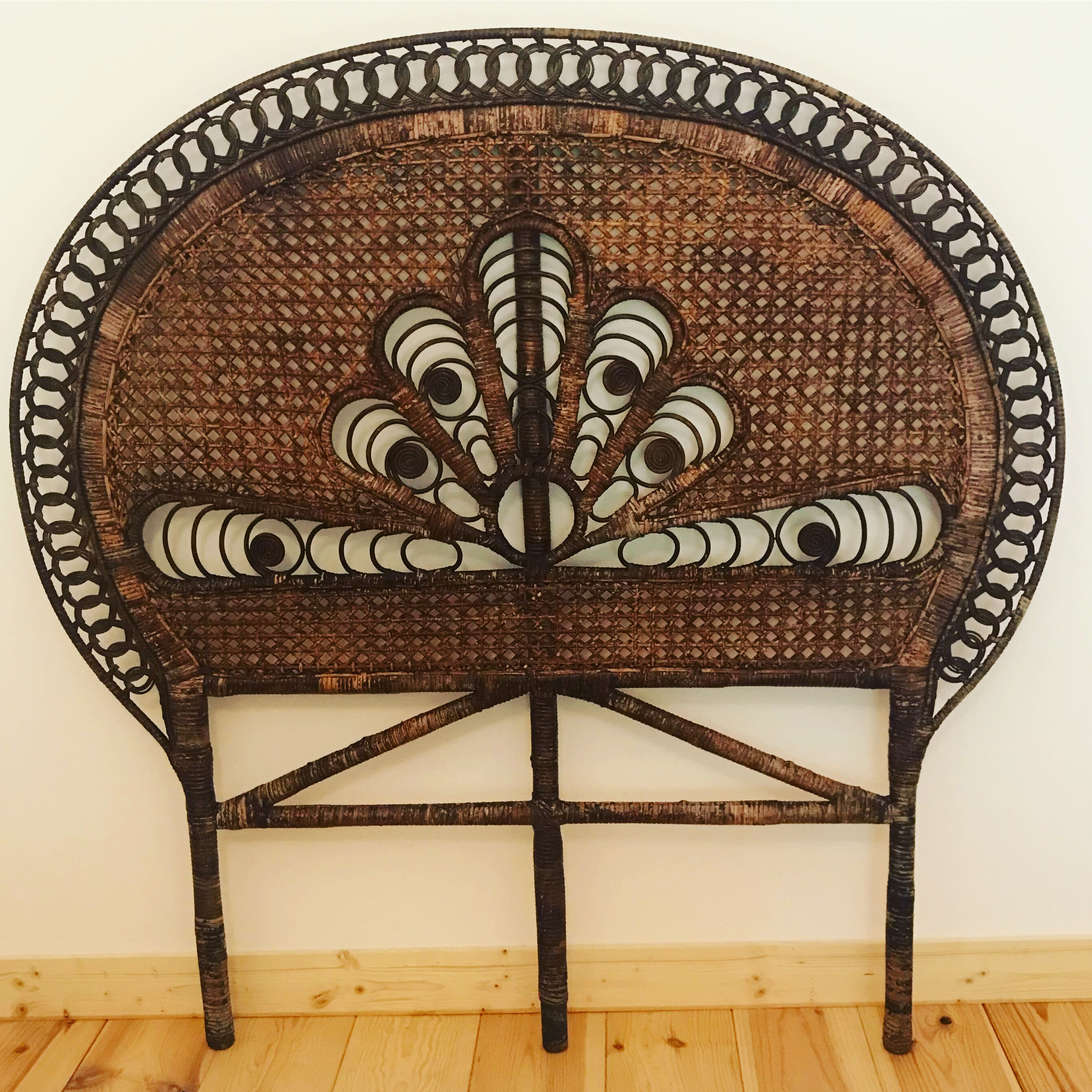 Vintage Peacock headboard