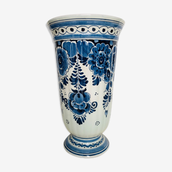 Delft earthenware vase