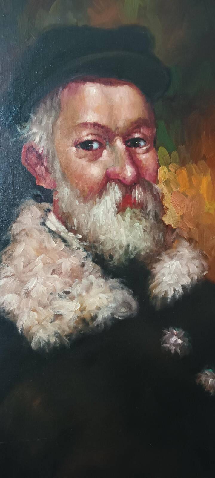 Peinture, portrait signée P. Caputo, années 60-70