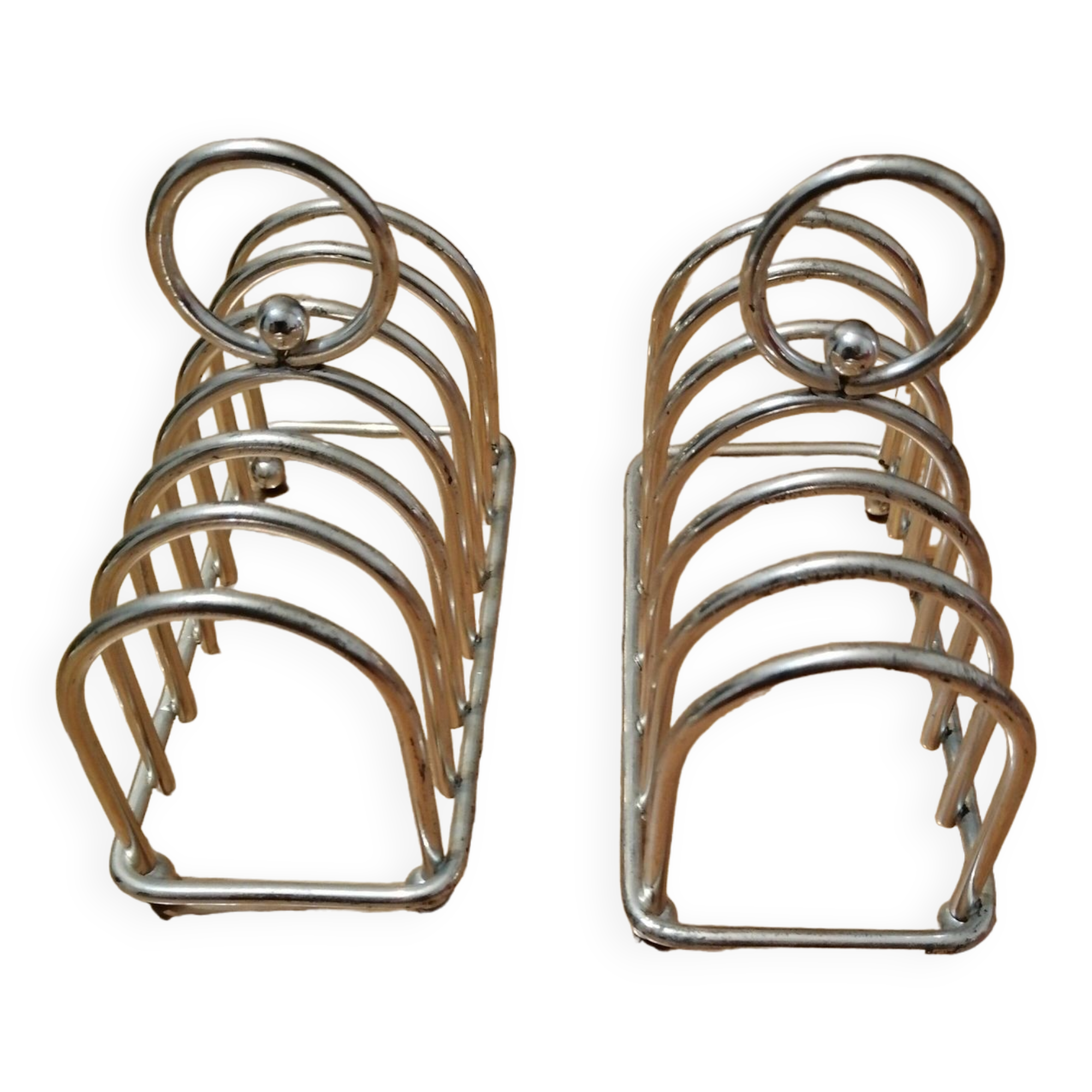 Set of two toast holders