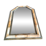 Vintage brass mirror