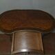 Kidney-shaped side table in Louis XVI style with marquetry.