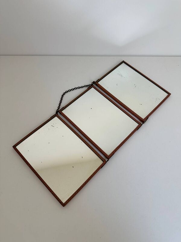 Miroir triptyque de barbier orientaliste, 1920