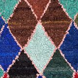 Colorful Boucherouite Moroccan rug - 71 x 209 cm