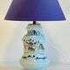 Lampe céramique bleue océan