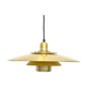 Vintage pendant lamp in golden brass, Denmark, 1970s