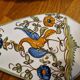 Plat à tarte en faience de Martres Tolosane Motif Moustiers avec sa pelle à tarte
