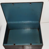 Metal safe box with key
