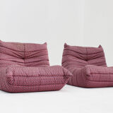 Set of vintage Togo armchairs by Michel Ducaroy for Ligne Roset, 1976