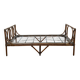 Vintage rattan bed from the 50s and 60s