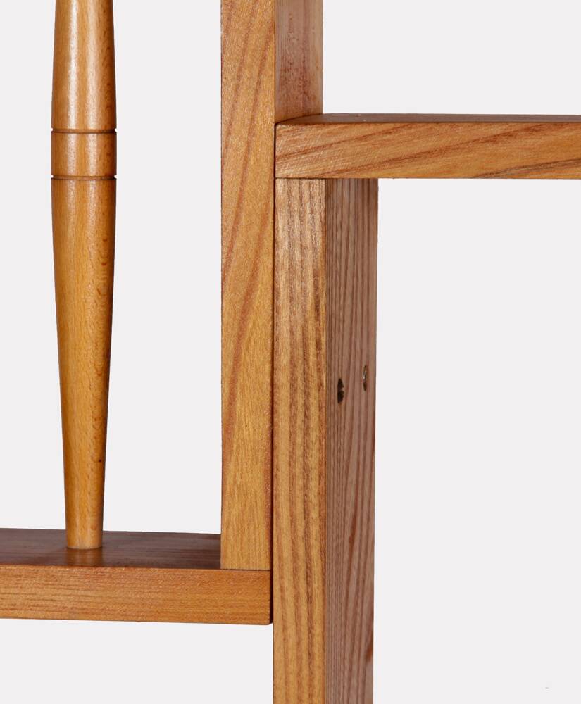 Claustra vintage en bois, fabrication tchèque, 1960
