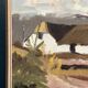 Original Swedish Oil on Canvas – "Farm" by Jörgen Bruun – Signed – Vintage and Framed – 41 × 31 cm (16.1" × 12.2")