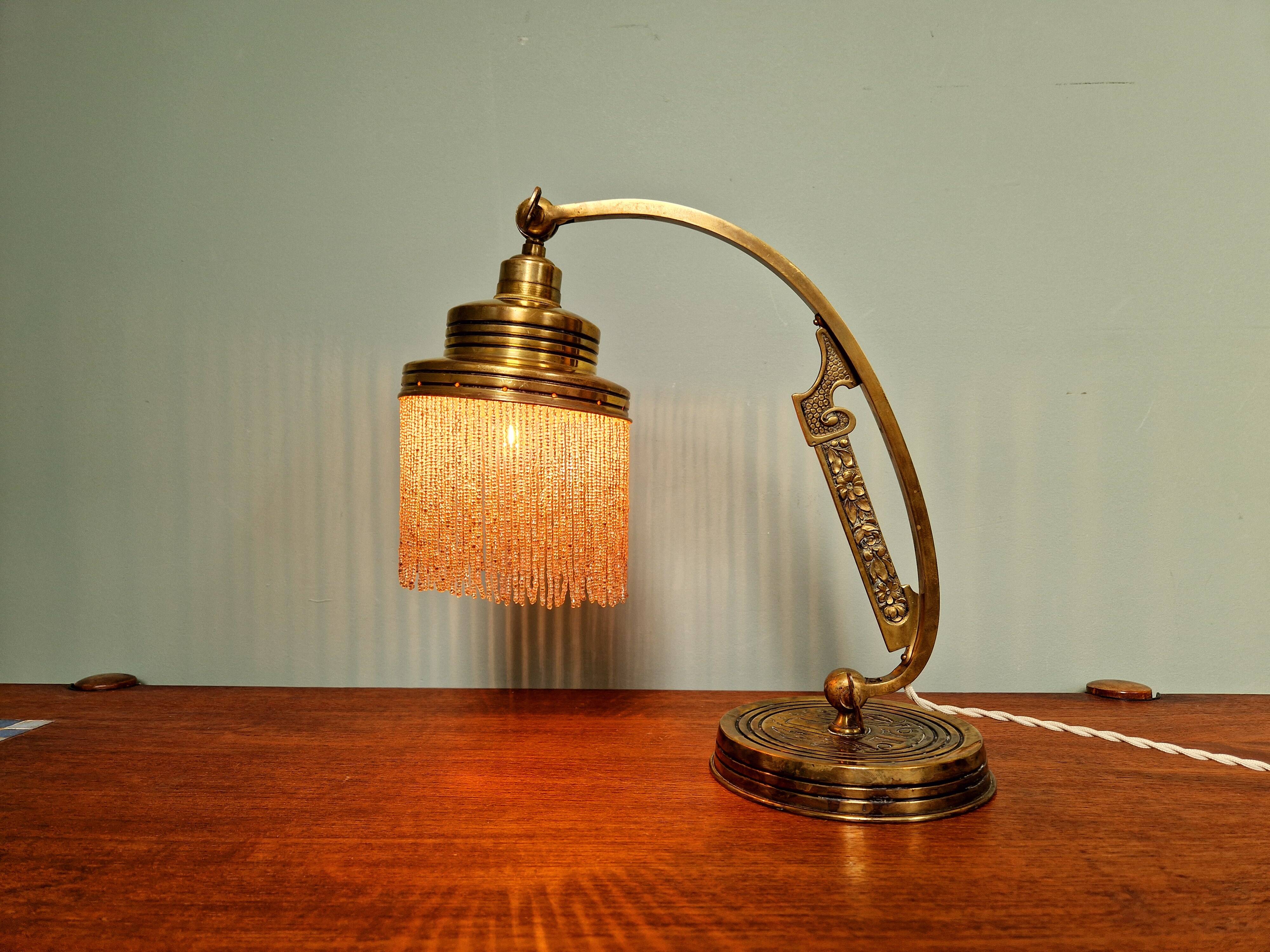 Parisian Art Nouveau Lamp, 1910s