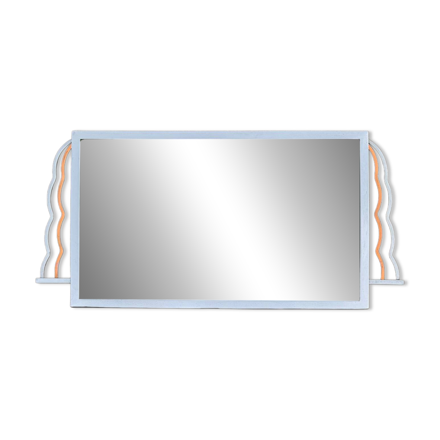 Chrome Art Deco mirror