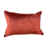 Coussin en velours piment 35x50 cm