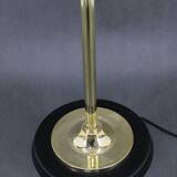 1970s Pair of Glass Brass Floor Lamps by Kamenicky Senov , Czechoslovakia