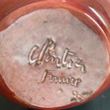 Glazed ceramic ball vase by Jean and Robert Cloutier 1950-1960