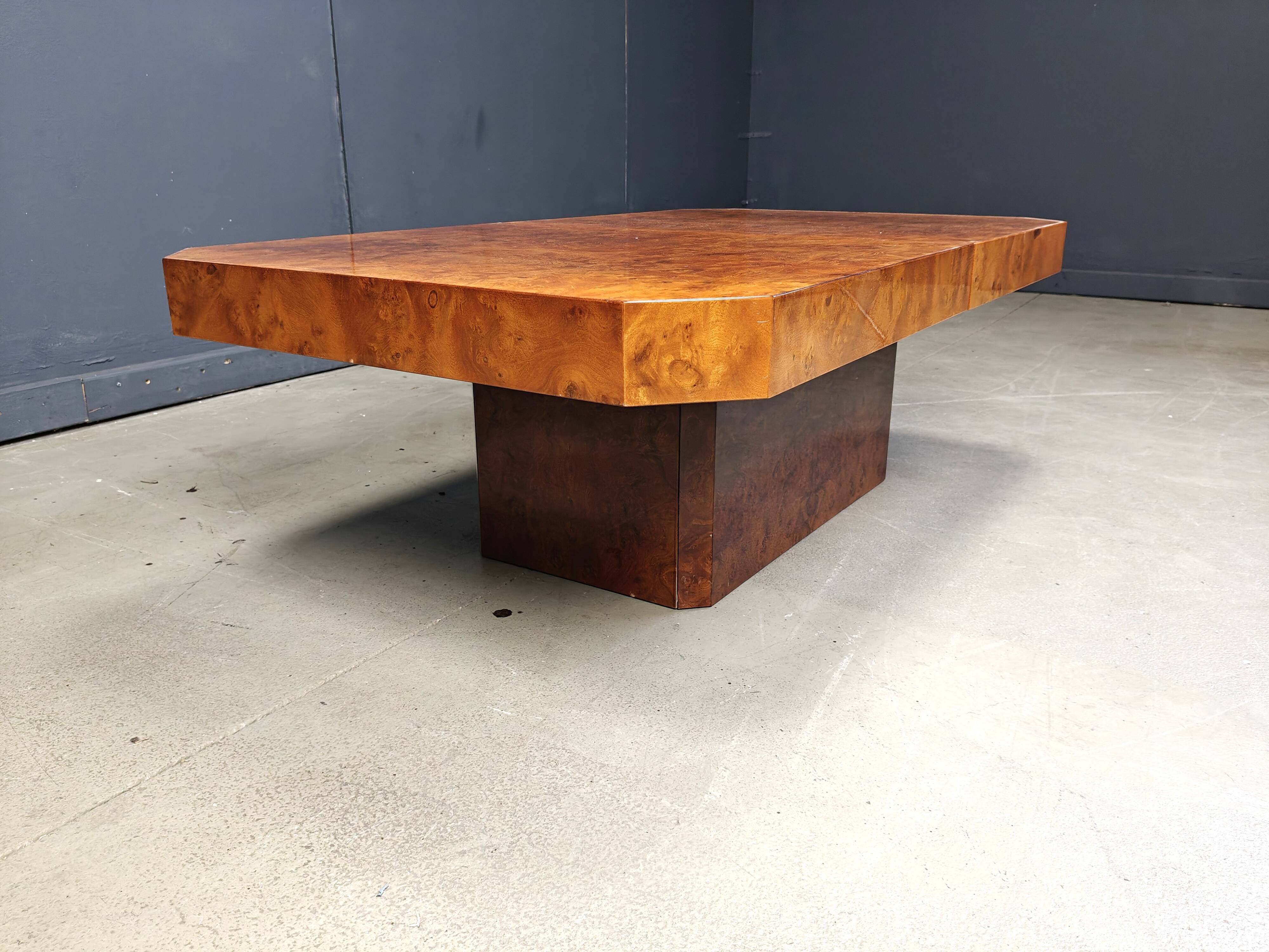 Hollywood regency hidden bar coffee table, 1970s