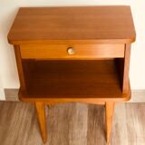 Vintage wooden bedside table
