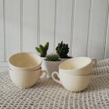 Ensemble de 4 tasses en faïence Lunéville